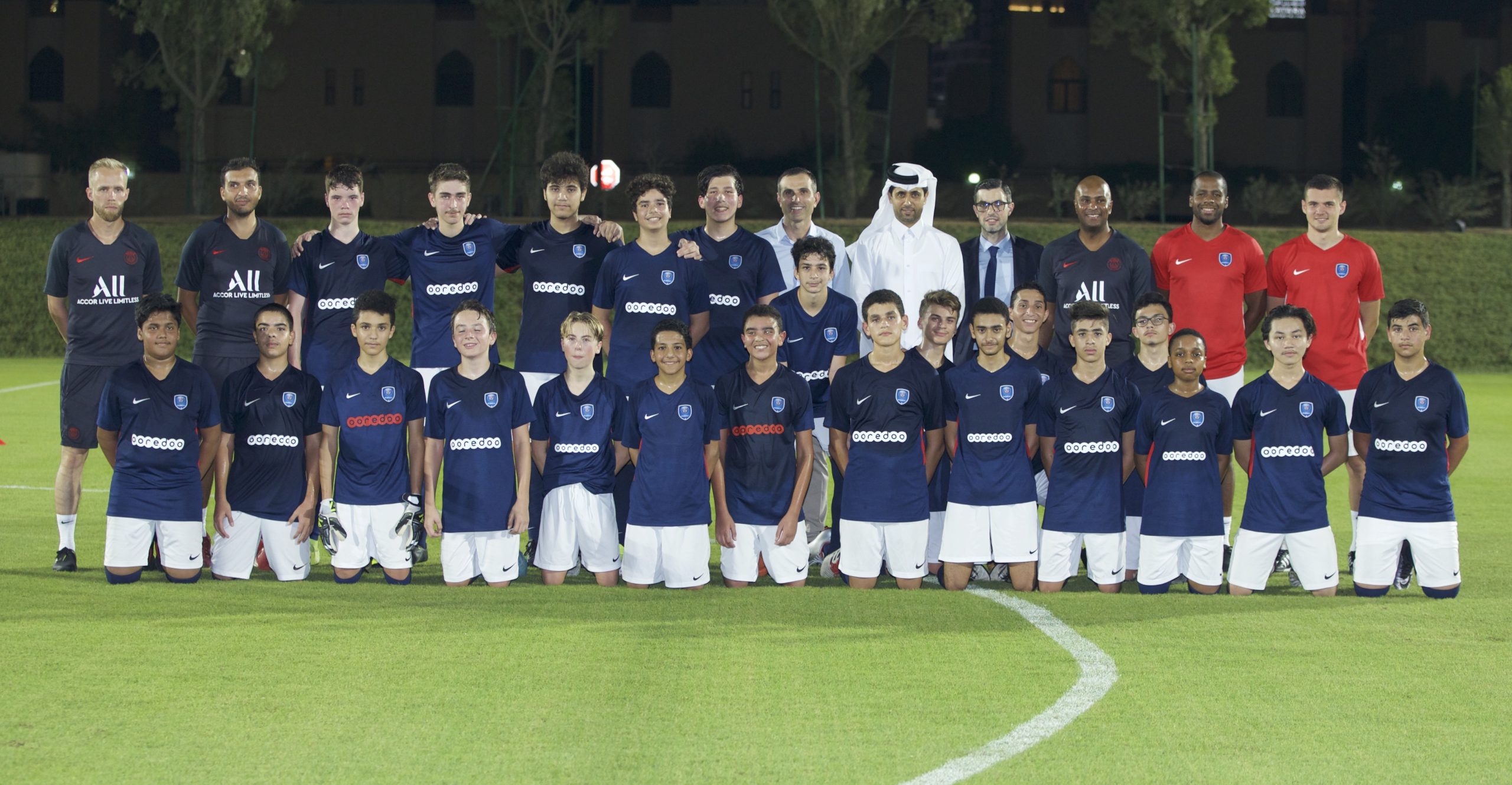 Mr. Nasser Al Khelaifi's Visit to the PSG Academy  Qatar  PSG Academy