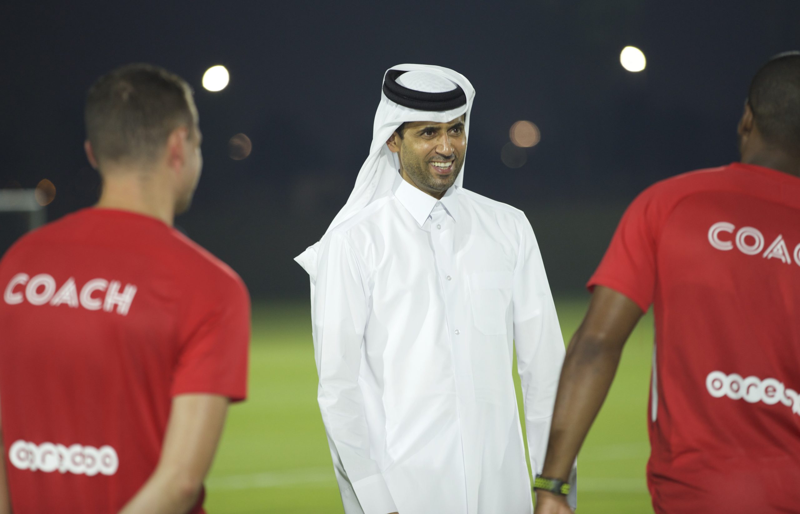 Mr. Nasser Al Khelaifi's Visit to the PSG Academy  Qatar  PSG Academy